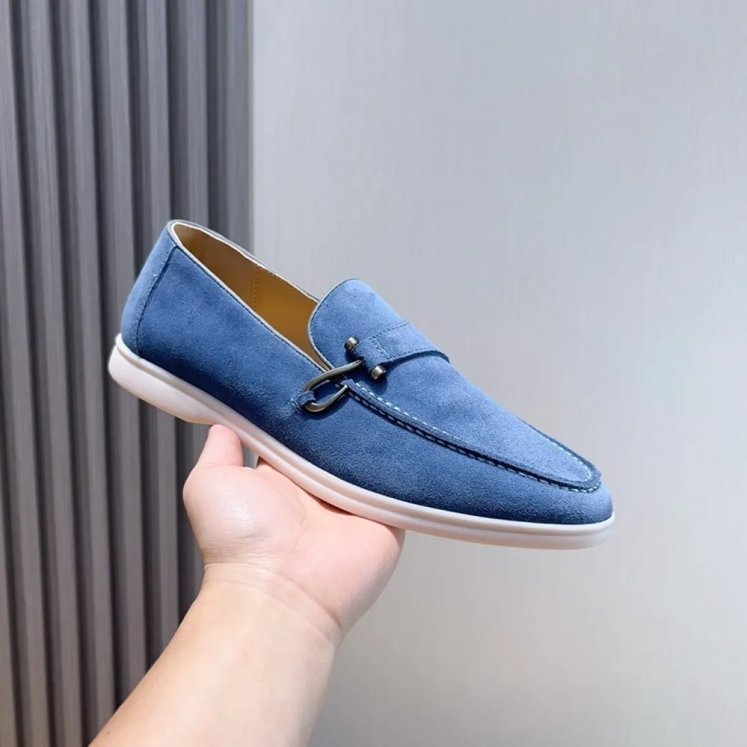 Men's Men's Shoes💰Men's Shoes💰440💰[loro piana] Couple's Style - The new moccasins are made of water-repellent treated suede uppers with rubber soles, a classic. The complex craftsmanship and meticulous structure make the shoes light and soft, allowing you to walk comfortably and freely. Perfect for wearing at the beach or out in the water during the summer. Women’s size: 35-40 Men’s size: 38-45